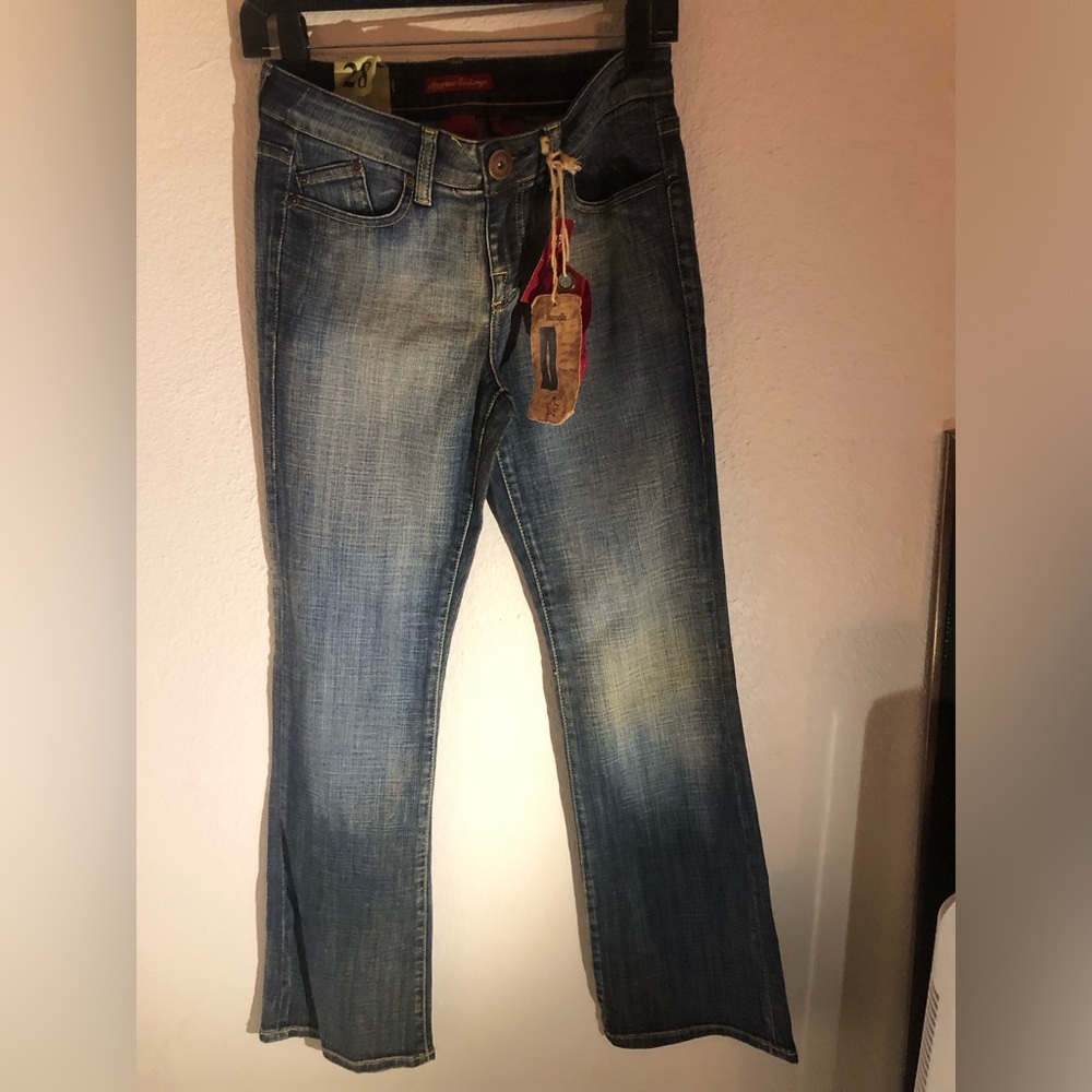 American Exchange Women's Boot Cut Jeans - Faded Blue